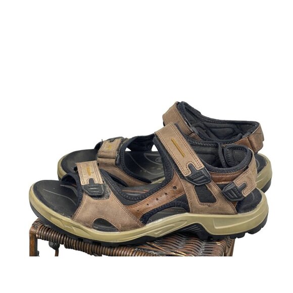 Ecco men’s casual sandals brown strong comfy Ecco size  10 /10.5 - Picture 1 of 8